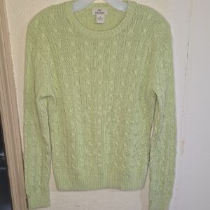Brooks Brothers Light Green Crew Neck Sweater